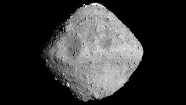 Asteroid Ryugu, as imaged by the Hayabusa2 probe.
