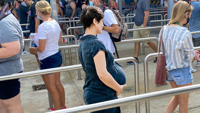 Image for article titled Overly Cautious Pregnant Woman Only Going To Ride Roller Coaster 6 Or 7 Times