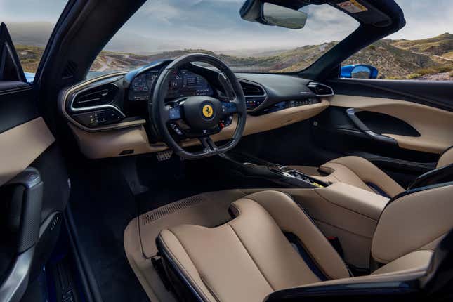 Image for article titled The Ferrari 296 GTS Is The First V6 Ferrari Spider For The Road