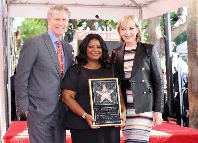 Image for article titled Will Ferrell Shuts Down Heckler as Octavia Spencer Receives Her Hollywood Star