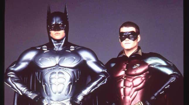 Val Kilmer as Batman, Chris O'Donnell as Robin