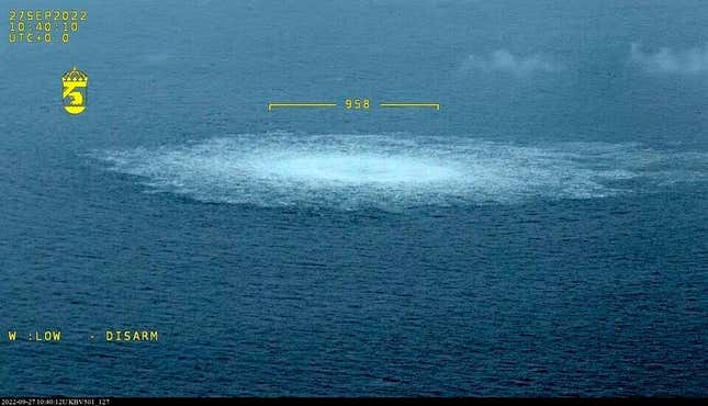 Imagen para el artículo titulado Una sonda submarina sueca encuentra más pruebas del sabotaje al gasoducto Nord Stream