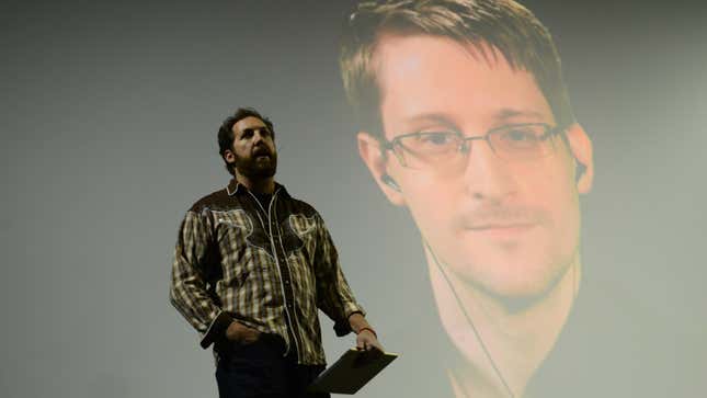 Chris Sacca interviews Edward Snowden during the 2015 Summit at Sea.