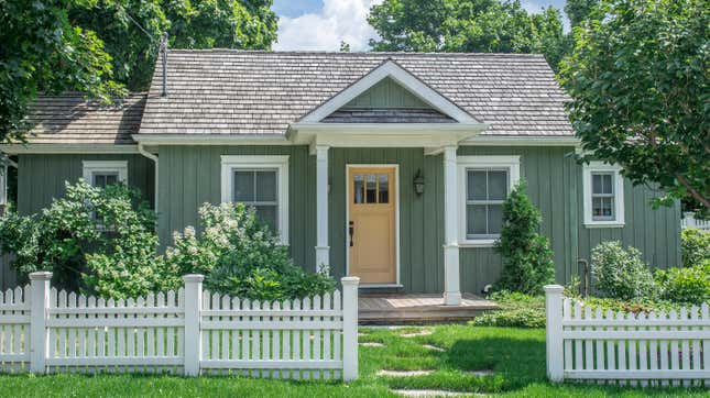 A cottage-style house