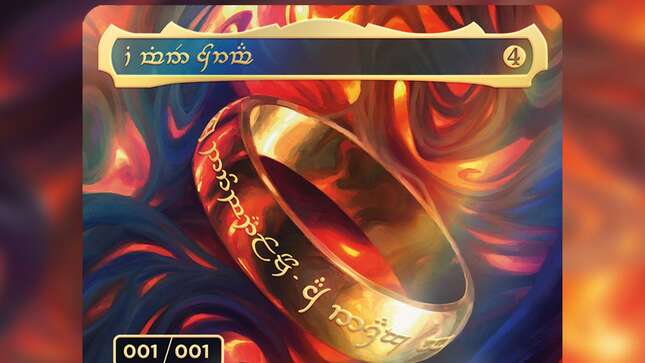 Encuentran la carta de Magic del Anillo de <i>El Señor de los anillos</i>, y su valor es de 2 millones de dólares