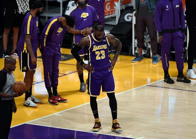 Injuries could make things rough for LeBron James and the Lakers.