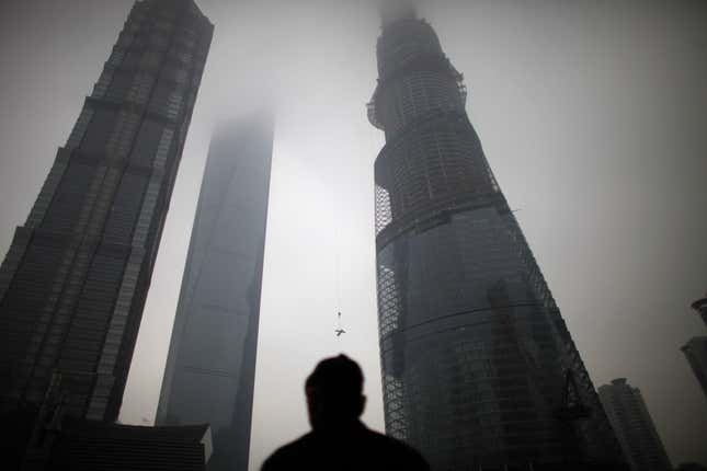 Shanghai Tower (right).