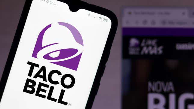taco bell logo on app