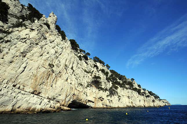 Cassis, southern France, shows the landscape in the En-Vau calanque (creek) in the future Parc national des calanques (Marseille’s area prestigious creeks) in 2012. 