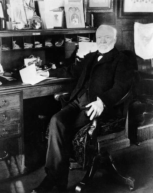 Andrew Carnegie is sometimes described as the father of modern-day billionaire philanthropy.