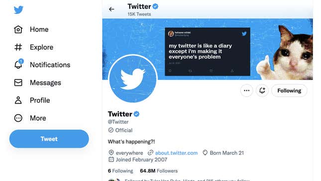 Image for article titled Twitter Is Offering Government Officials and Major Brands a Free but Confusing &#39;Official&#39; Gray Checkmark