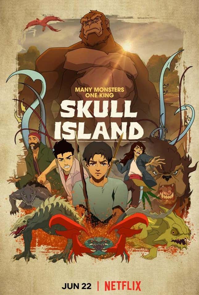 Image for article titled Netflix's Skull Island Brings King Kong and the MonsterVerse to Animation