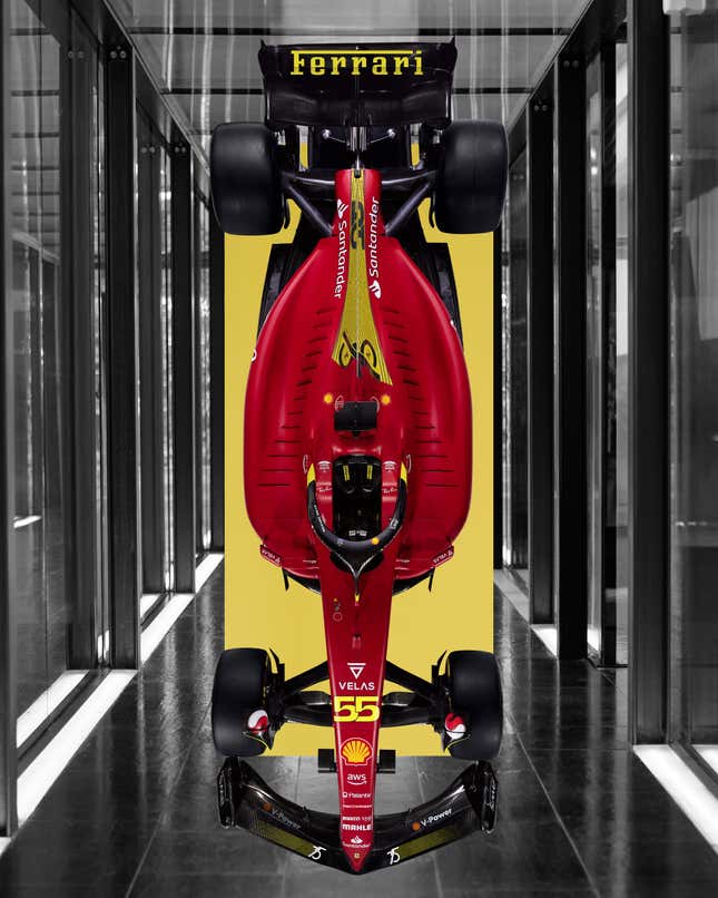 Ferrari Only Adds Touches of Yellow on Special F1 Livery