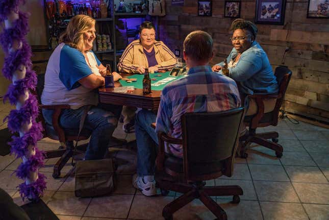 Sam, Joel, and Tiffani join Fred down in his poker lair