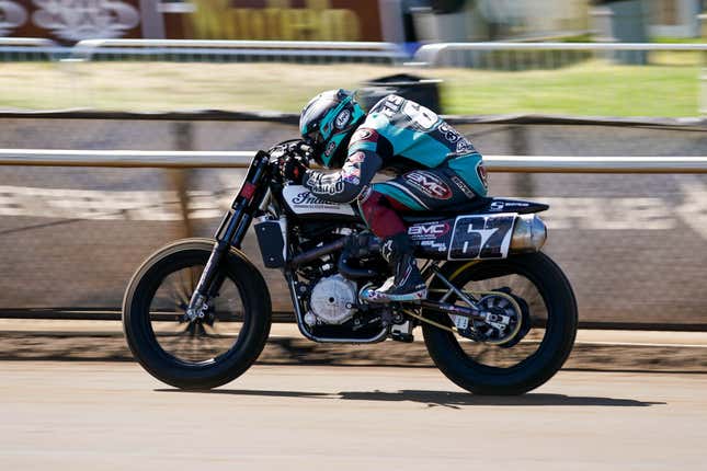 Image for article titled Racing Doesn't Get More Gnarly Than One Mile Flat Track Motorcycles