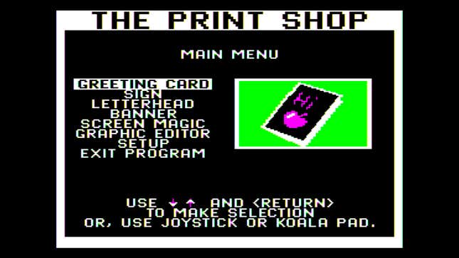'80s Classic 'The Print Shop' in Your