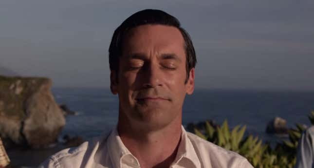 Image for article titled Deconstructing the final scene of “Mad Men”: What does it all mean?