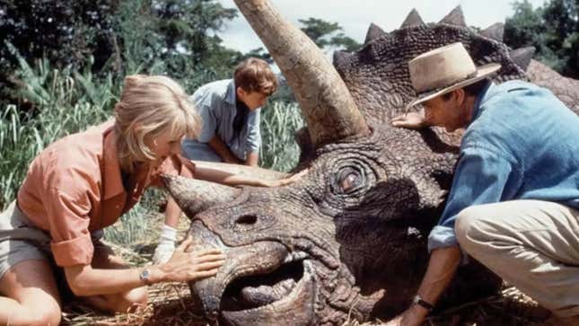 doctors with the sick triceratops