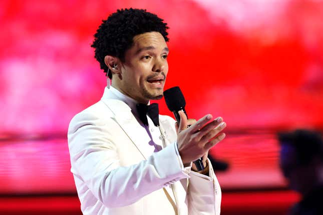 Image for article titled Trevor Noah&#39;s 2023 Grammys Monologue Was Both Hilarious and Positive
