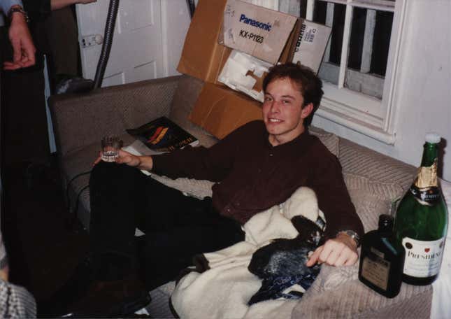 Photo of young Elon Musk