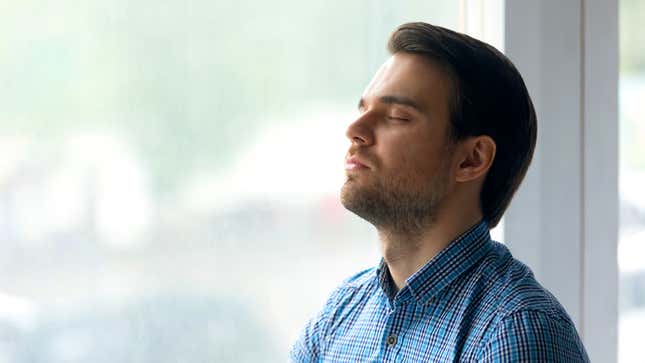 Image for article titled Man Reaches Deep Within To Find The Courage To Run From All His Problems