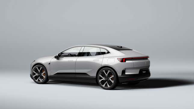 A render of the Polestar 4 electric coupe. 