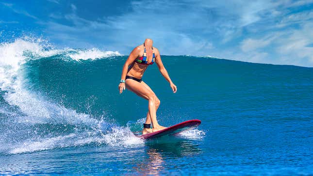 Image for article titled Inspiring Woman Becomes Professional Surfer Despite Shark Biting Head Off
