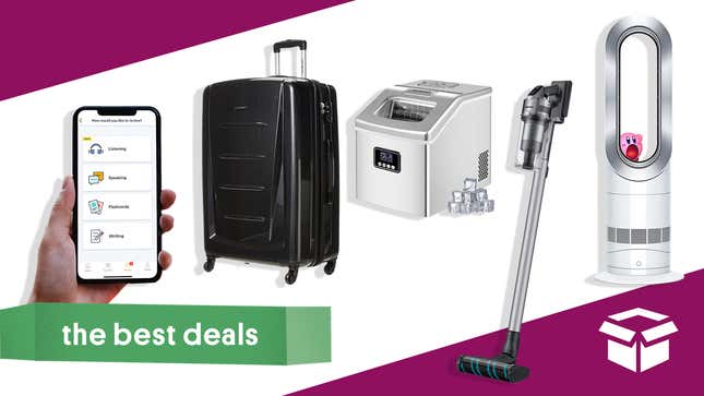 Image for article titled Best Deals of the Day: Samsung, Dyson, Samsonite, Babbel, Countertop Ice Maker &amp; More