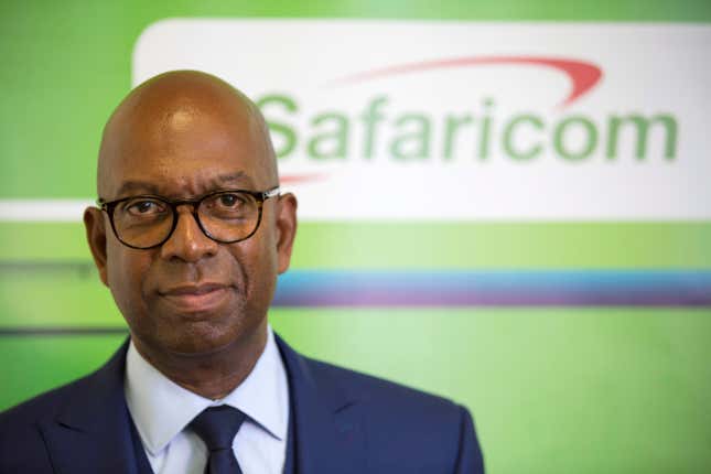 FILE PHOTO: Robert Collymore Chief Executive of Kenya's telecom operator Safaricom poses during a Reuters interview at their headquarters in Nairobi, Kenya, May 10, 2017.