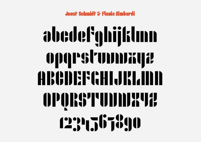 “Joschmi” after Joost Schmidt.