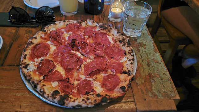 Great pizza, poor shot.