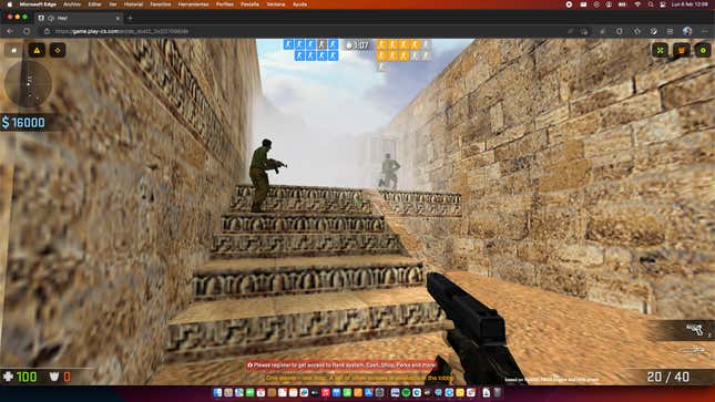 Counter Strike 1.6 en versión web