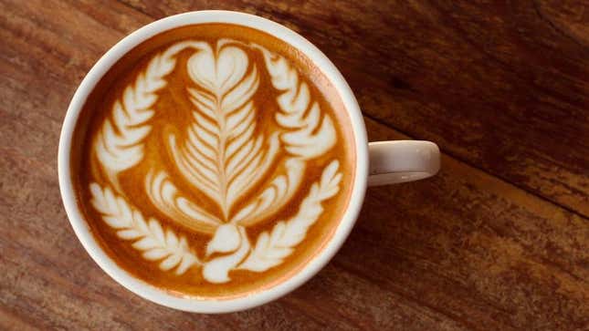 Fancy latte art