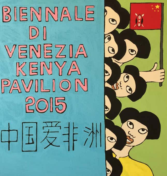 Image for article titled A Kenyan painter’s art questions China’s deepening reach in Africa