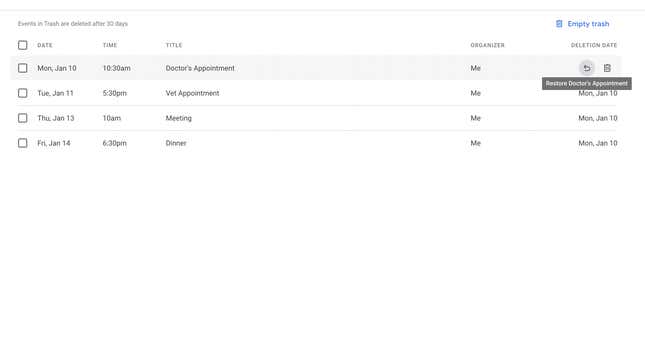 You Can Restore Events You Accidentally Deleted From Google Calendar