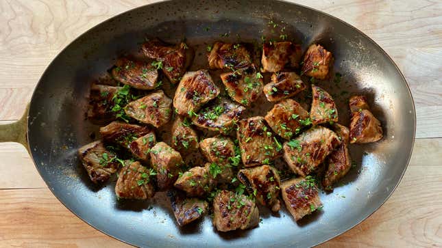 Image for article titled Your Super Bowl Party Needs Tender Miso Steak Bites