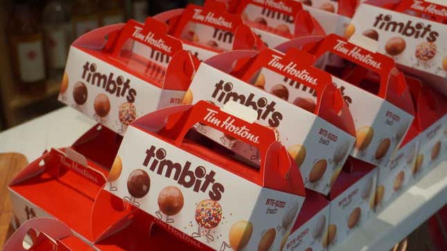 timbits in boxes