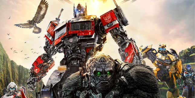 Póster principal de Transformers: Rise of the Beasts.