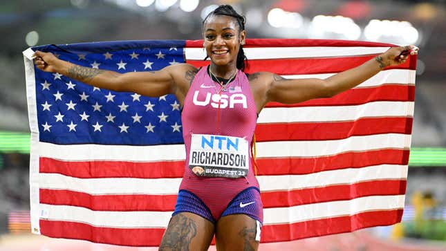 Image for article titled Sha&#39;Carri Richardson Is Now the Fastest Woman in the World