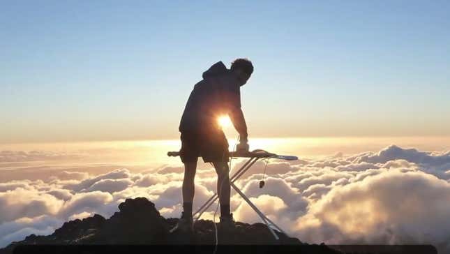 Meet an athlete heating up the world of extreme ironing