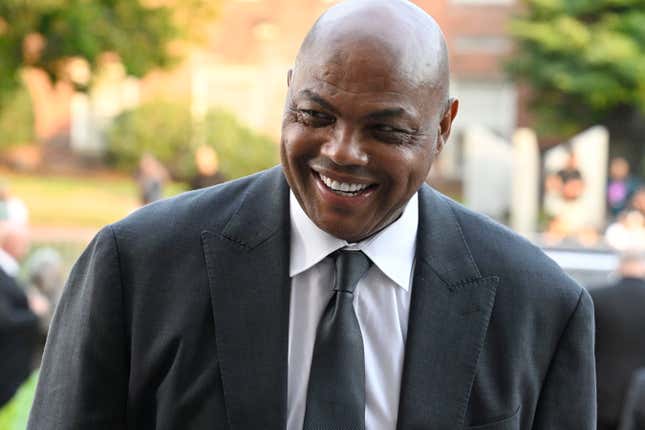 Charles Barkley arrives for the Basketball Hall of Fame enshrinement ceremonies in Springfield, Mass, Saturday, Sept. 10, 2022. 