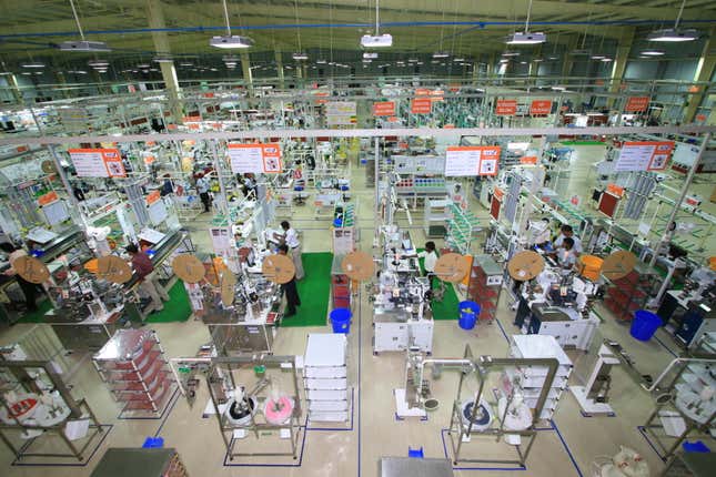 A Motherson wiring harness facility.