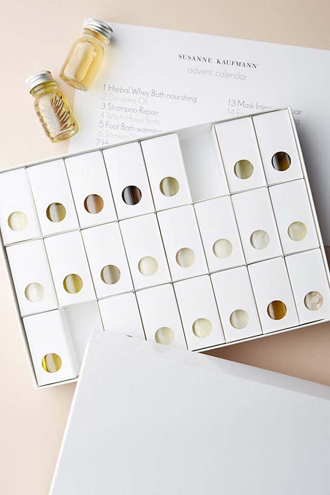 Image for article titled Adult advent calendars for booze, socks, and beauty are now a thing