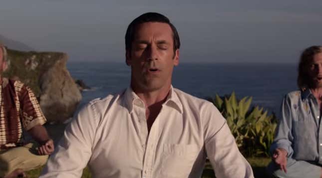 Image for article titled Deconstructing the final scene of “Mad Men”: What does it all mean?