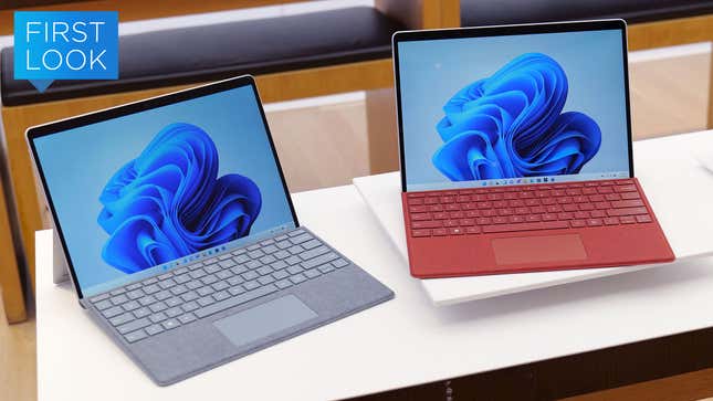 Surface Pro 8 and Surface Pro X