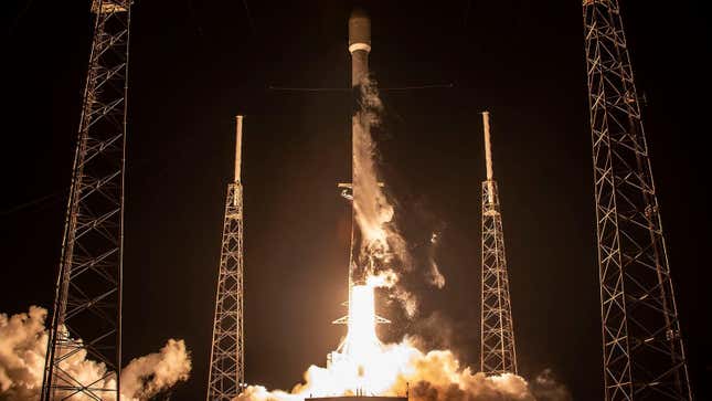 SpaceX’s Falcon 9 rocket launching from Cape Canaveral in Florida on April 7, 2023.