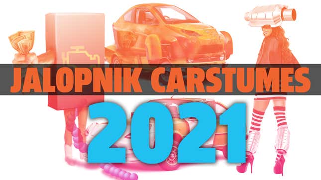 Image for article titled Behold 2021&#39;s Official Jalopnik Halloween Car-Stumes!
