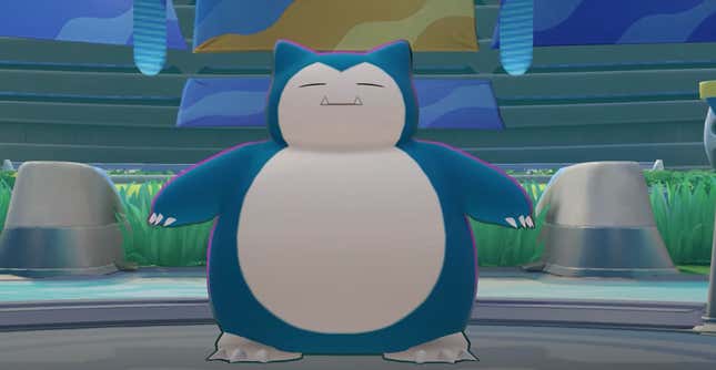 Snorlax from Pokemon Unite just stands there.