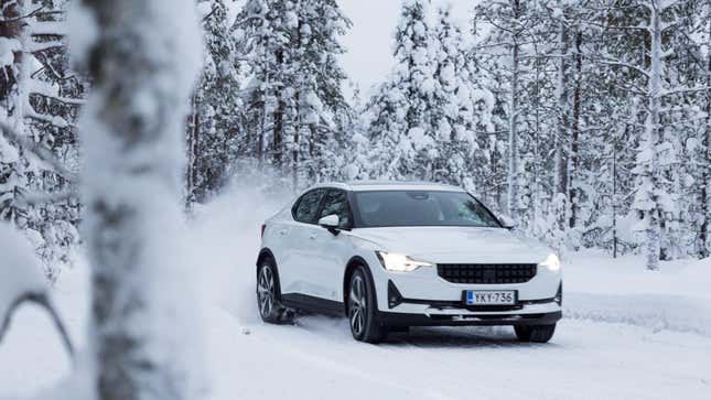 Image for article titled I&#39;m Taking a Polestar 2 on a Winter Driving Adventure. What Do You Want to Know?
