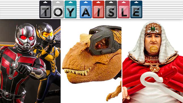 Image for article titled Microscopic Marvel Heroes and Towering Tyrannosaurs Lead This Week&#39;s Toy News